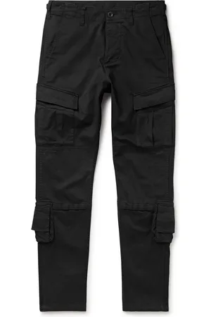 Rick Owens Drkshdw Snap Button Cotton Ripstop Pants in Black for Men