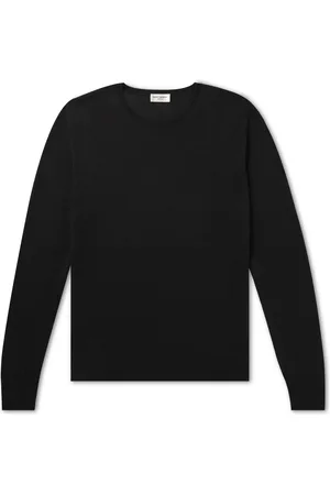 Saint Laurent Slim-Fit Wool, Cashmere and Silk-Blend Sweater - Men - - L