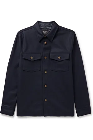 Portuguese Flannel Wool-Tweed Overshirt - Men - - XS