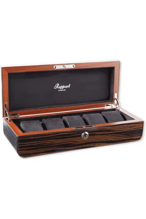 Rapport London Mayfair Wood 5-Piece Watch Box - Men