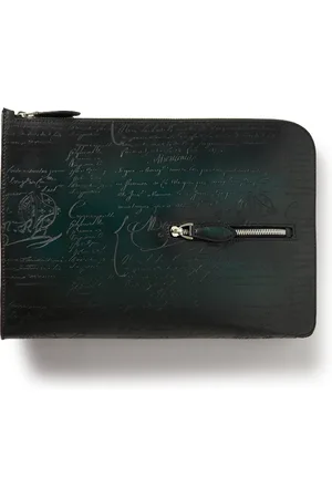 Berluti Nino Scritto Venezia Leather Pouch - Men