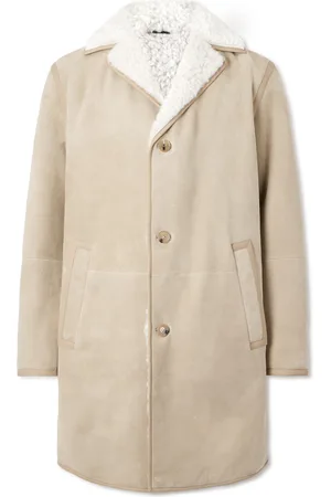 Loro Piana Leather-Trimmed Shearling Coat - Men - - L