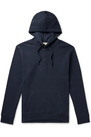 ONIA Waffle-Knit Cotton-Blend Hoodie - Men - - XL