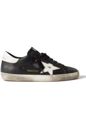 Golden Goose Super-Star Distressed Leather Sneakers - Men - - EU 40