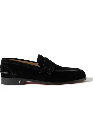 Christian Louboutin No Penny Suede Loafers - Men - - EU 46