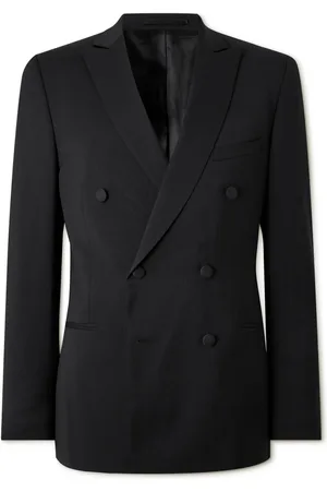 Mr P. Double Breast Wool Tuxedo Jacket - Men - - 44