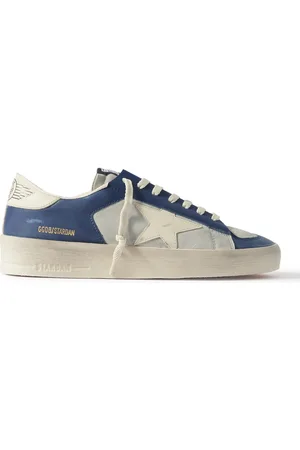 Golden Goose Stardan Distressed Colour-Block Leather Sneakers - Men - - EU 39