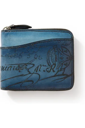 Berluti Itauba Scritto Venezia Leather Zip-Around Wallet - Men