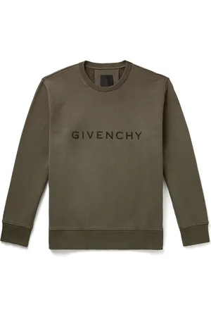 GIVENCHY-knits-Givenchy Logo-Knit Distressed Cotton Sweater