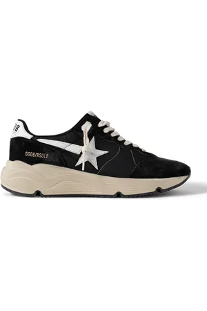 Golden Goose Running Sole Distressed Leather, Shell and Suede Sneakers - Men - - EU 44