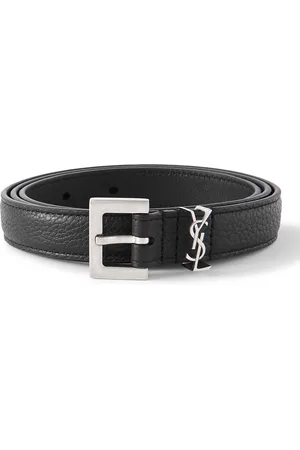Saint Laurent 2cm Full-Grain Leather Belt - Men - - EU 105