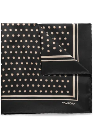 Tom Ford Polka-Dot Silk-Twill Pocket Square - Men