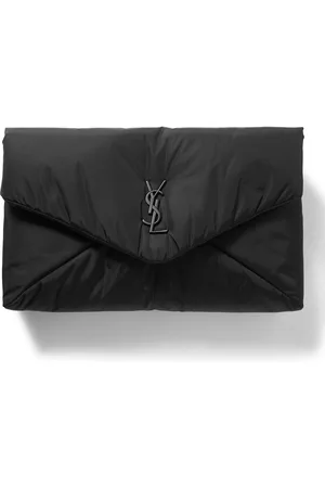 Saint Laurent Cassandre Logo-Appliquéd Padded Shell Pouch - Men