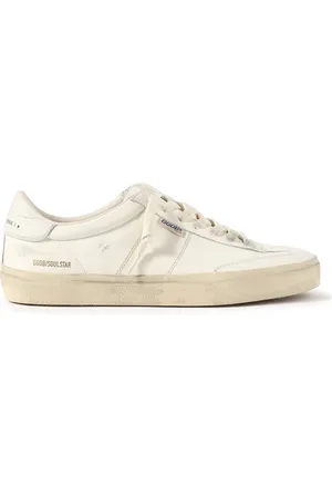 Golden Goose Soul-Star Distressed Leather Sneakers - Men - - EU 45