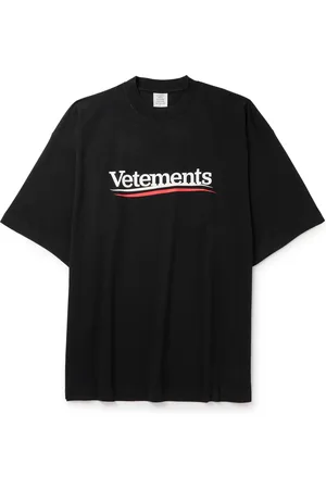 Black 'Corporate Brands Ruin Fashion' T-Shirt by VETEMENTS on Sale