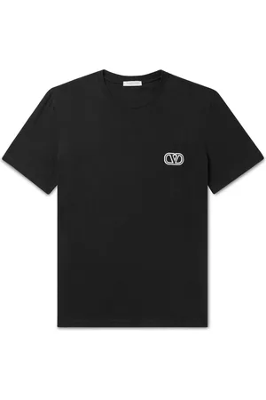 VALENTINO GARAVANI Logo-Embroidered Cotton-Jersey T-Shirt - Men - - XXL