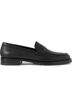 Manolo Blahnik Randy Full-Grain Leather Penny Loafers - Men - - UK 10