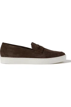 Manolo Blahnik Ellis Suede Penny Loafers - Men - - UK 6