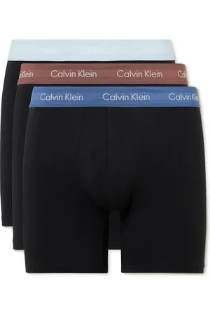 Black Pack of three stretch-cotton boxer briefs