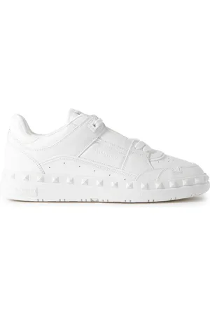 VALENTINO GARAVANI Freedots Studded Leather Sneakers - Men - - EU 39