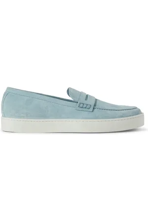 Manolo Blahnik Ellis Suede Penny Loafers - Men - - UK 10