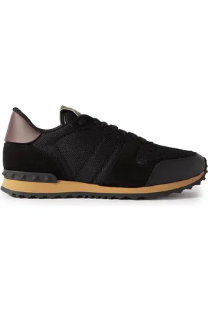 VALENTINO GARAVANI Rockrunner Suede, Leather and Mesh Sneakers - Men - - EU 40