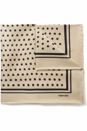 Tom Ford Polka-Dot Silk-Twill Pocket Square - Men