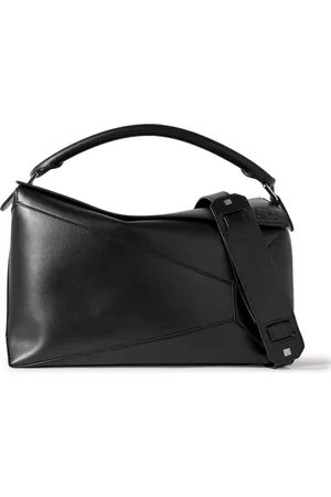 Loewe Puzzle Edge Logo-Debossed Leather Messenger Bag - Men