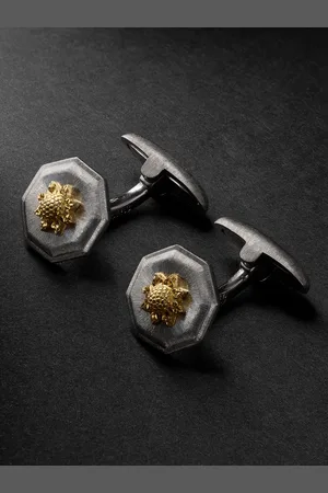 Buccellati Macri Classica Sterling and 18-Karat Gold Cufflinks - Men