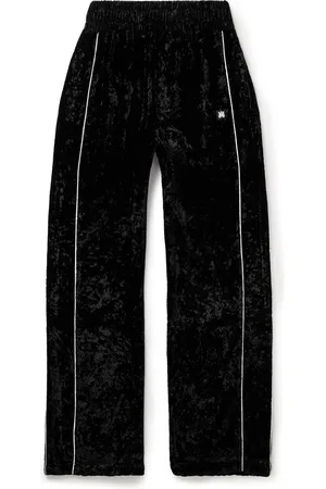 AMIRI Velour Stack Flare Pants Grey Men's - US