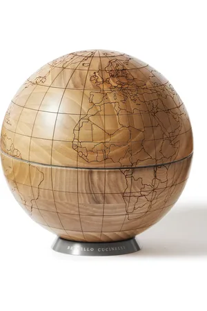 Brunello Cucinelli Walnut Wood and KRION Globe - Men
