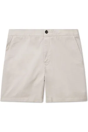MR P. Straight-Leg Cotton and Linen-Blend Drawstring Shorts for