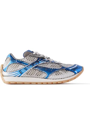 Bottega Veneta Orbit Metallic Rubber and Mesh Sneakers - Men - - EU 41