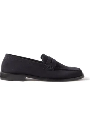 Manolo Blahnik Perry Suede Penny Loafers - Men - - UK 8.5
