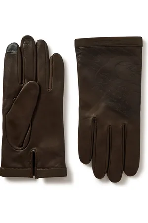 Berluti Scritto Leather Gloves - Men - - 9