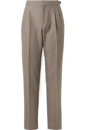Loro Piana Straight-Leg Pleated Wool-Twill Suit Trousers - Men - - IT 52