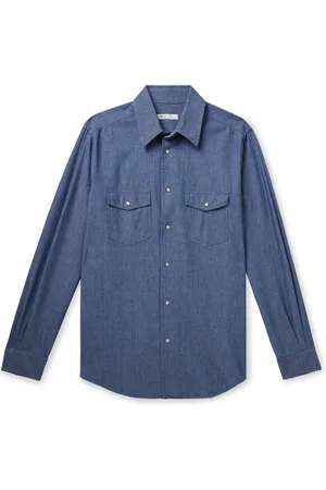 Loro Piana Thomas Cotton-Chambray Shirt - Men - - XL