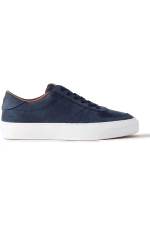 Moncler Monclub Embroidered Suede Sneakers - Men - - EU 40