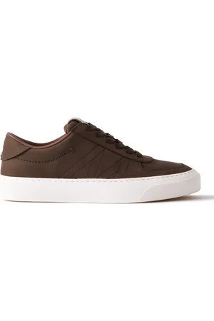 Moncler Monclub Embroidered Suede Sneakers - Men - - EU 45