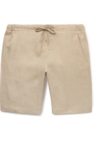 Loro Piana Straight-Leg Linen Drawstring Bermuda Shorts - Men - - S