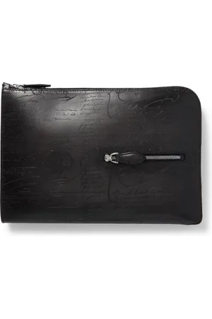 Berluti Nino Scritto Venezia Leather Pouch - Men