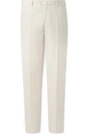 Loro Piana Straight-Leg Linen-Twill Trousers - Men - - IT 54