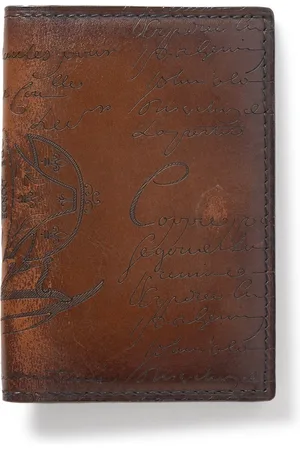 Berluti Jagua Neo Scritto Venezia Leather Bifold Cardholder - Men