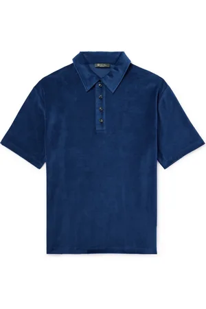 Loro Piana Cotton and Silk-Blend Velour Polo Shirt - Men - - M