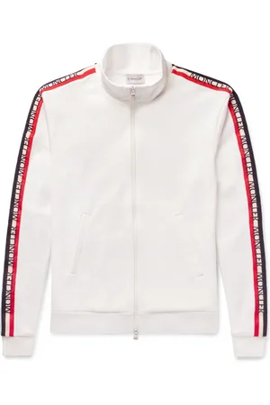 Moncler Grosgrain-Trimmed Jersey Jacket - Men - - XXL