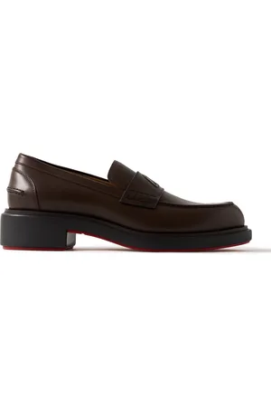 Christian Louboutin Urbino Moc Leather Penny Loafers - Men - - EU 44