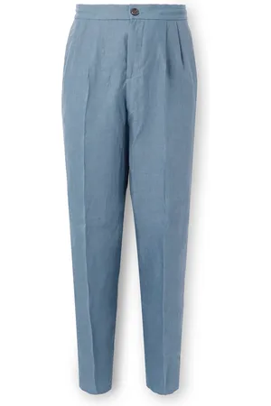 Brunello Cucinelli Straight-Leg Pleated Linen Suit Trousers - Men - - IT 48