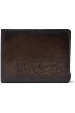 Berluti Essentiel Scritto Leather Billfold Wallet - Men