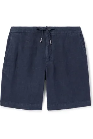 Mr P. Straight-Leg Linen Drawstring Bermuda Shorts - Men - - 28