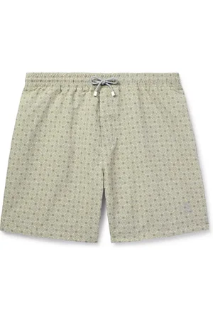 Brunello Cucinelli Straight-Leg Mid-Length Printed Swim Shorts - Men - - XS